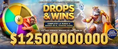 Lluvia de Premios Drop Wins promotion